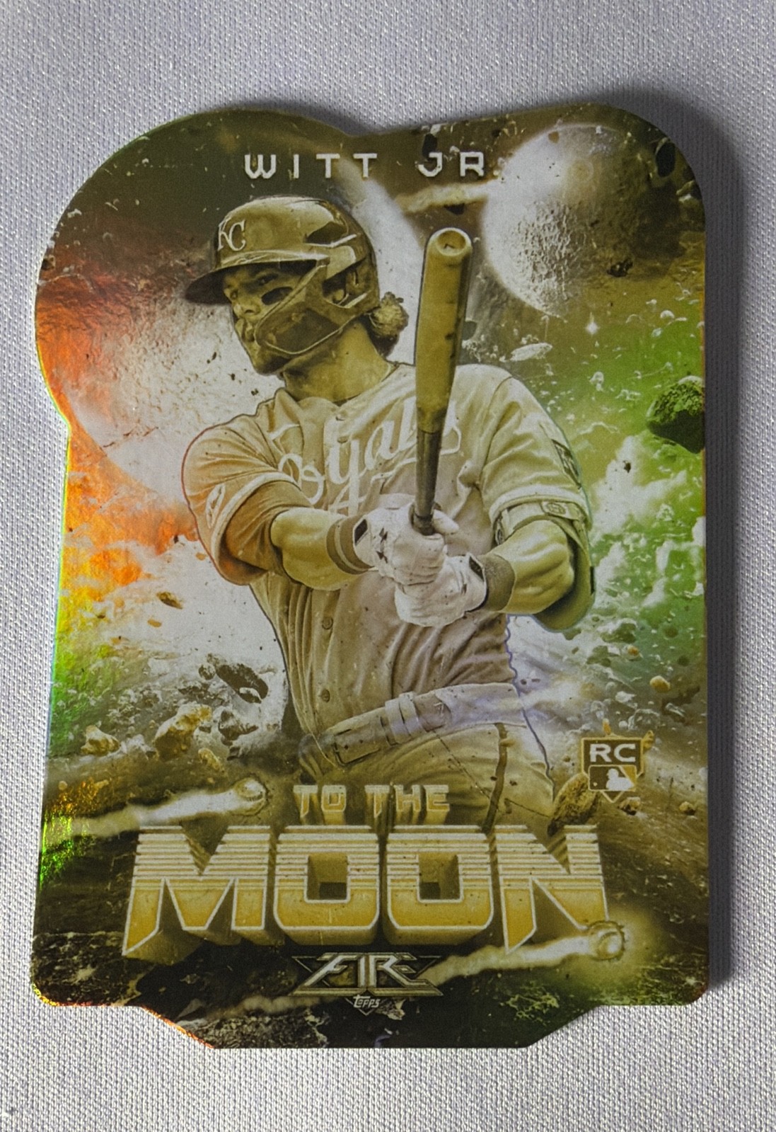 2022 Topps Fire - To the Moon Bobby Witt Jr. #TTM-17 Gold Minted (RC)
